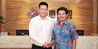廣東外語外貿(mào)大學仲偉合校長一行蒞臨寶鷹集團洽談校企合作